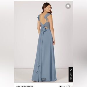 Azazie Everett Dress in Dusty Blue, size A4